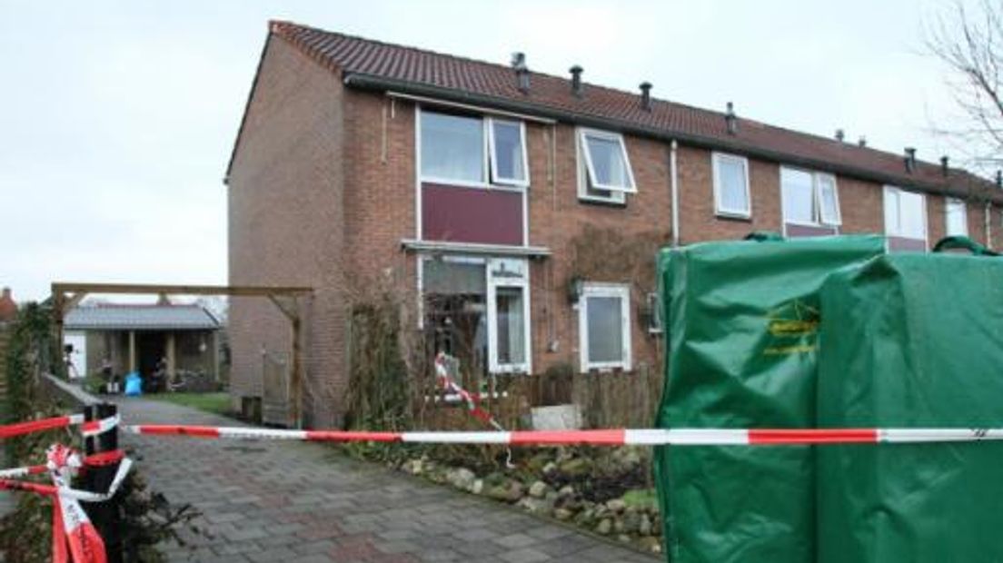 De woning waar de schietpartij plaatsvond