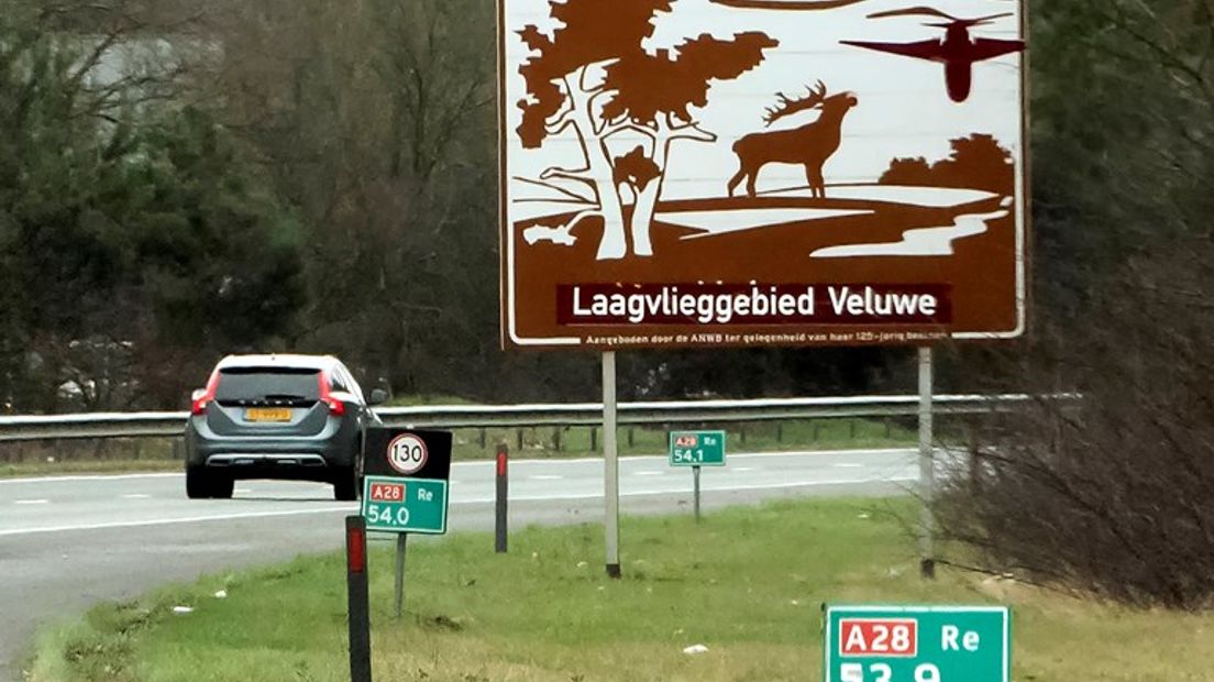 Laagvlieggebied Veluwe.