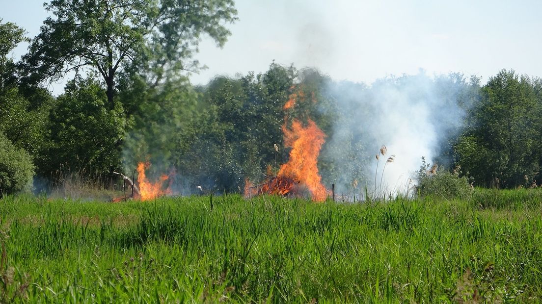 Bermbrand in Giethoorn