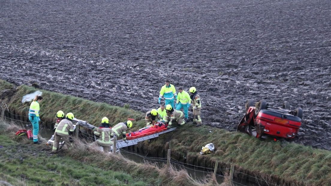 De man uit Yerseke verloor controle over het stuur.