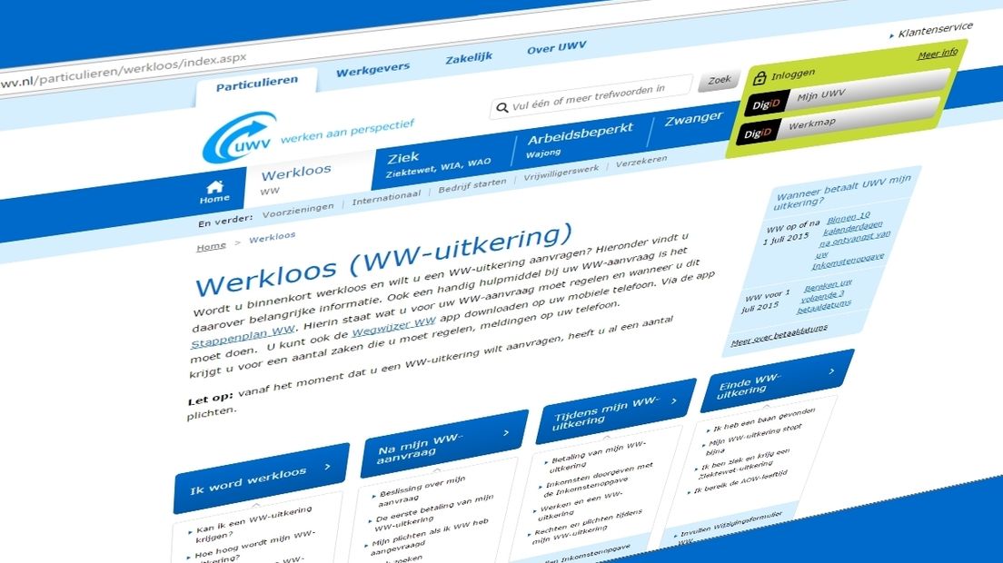 Oudere werklozen blijven langer in de WW