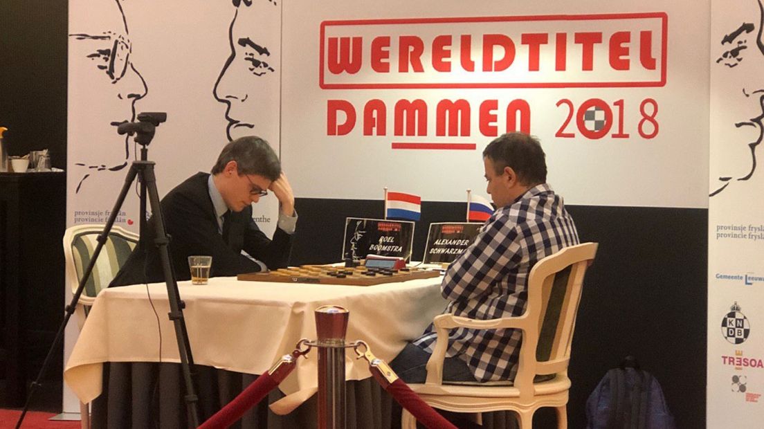 Roel Boomsma, in actie tegen Schwarzman.