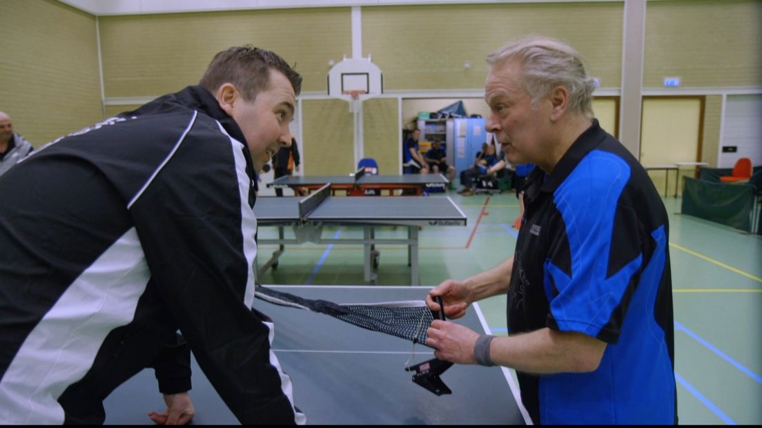Ad Sgroot (74) werd vijf jaar geleden pas lid van de tafeltennisverenging
