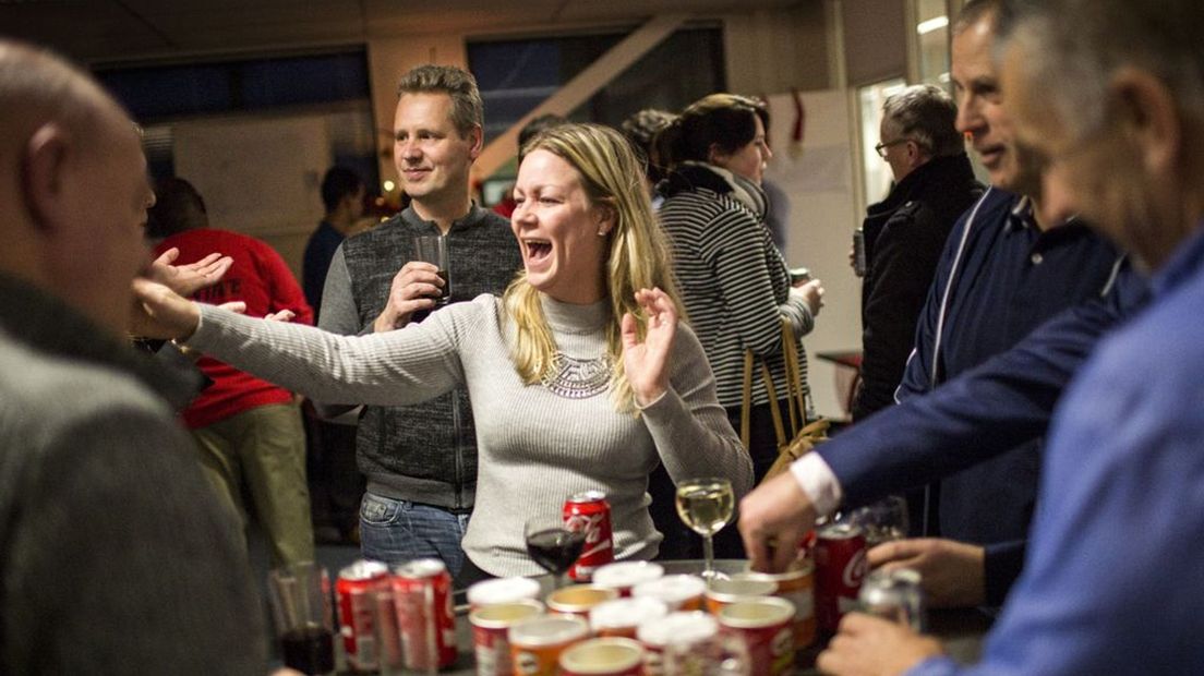 De kerstborrel.