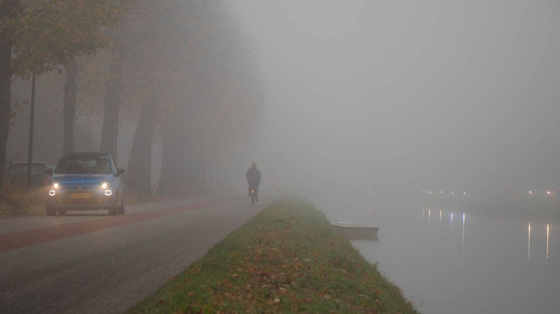 Plaatselijk komt dichte mist voor (Rechten: RTV Drenthe/Roland van der Zwaag)