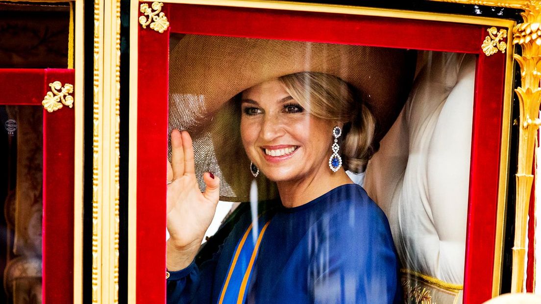 Koningin Máxima in Glazen Koets