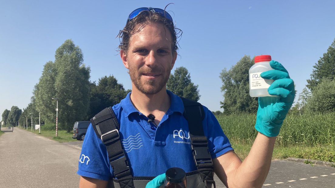 Water het potje in... en op naar het laboratorium