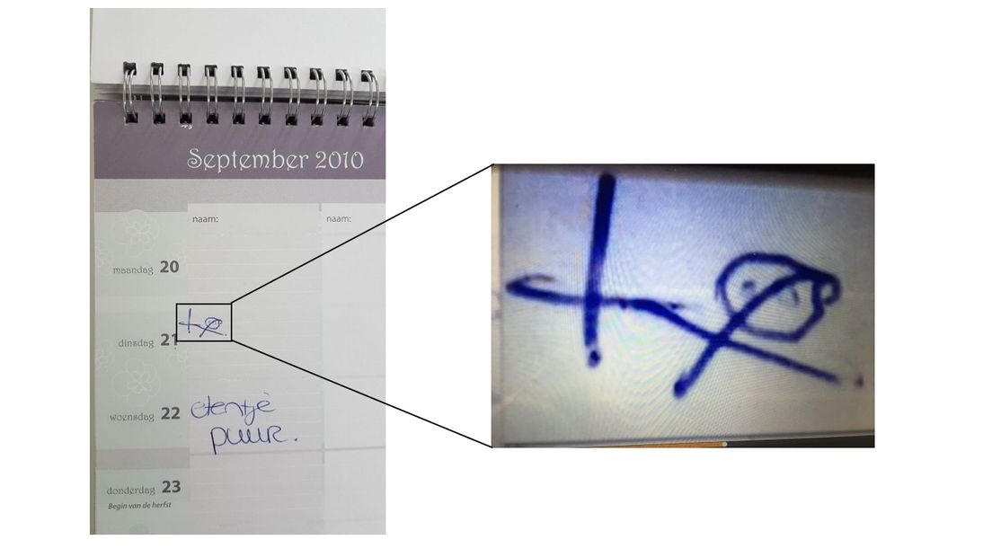 Mysterieuze notitie in agenda van Herman Ploegstra