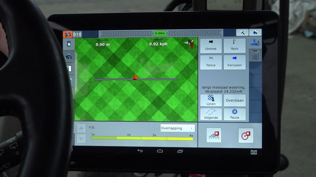Gps-systeem in een trekker