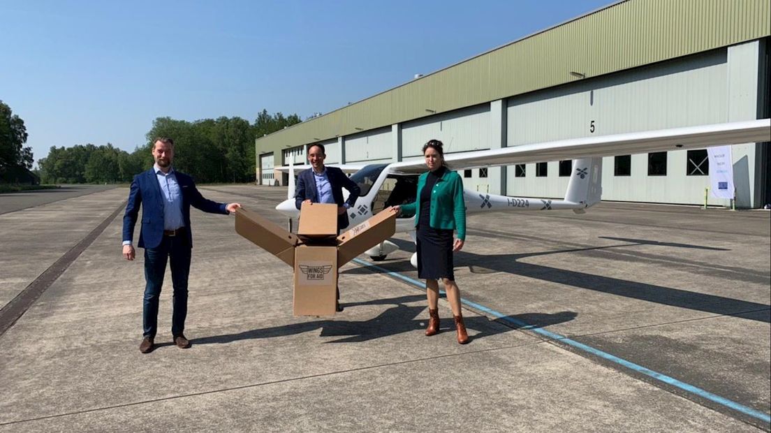 Nieuw onbemand hulpverleningsvliegtuig wordt getest op Twente Airport