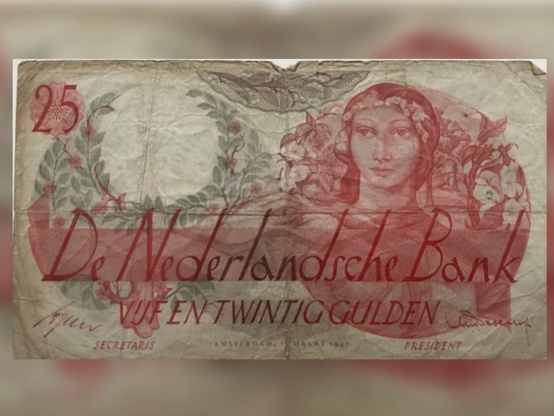 Een van de biljetten die Hans van Soest vond