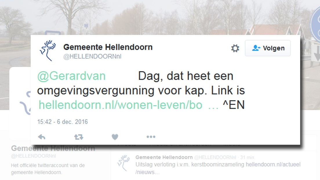 De reactie van de gemeente Hellendoorn