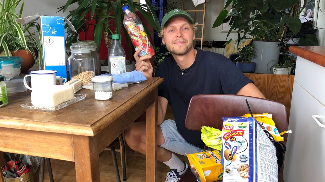 Jesse Ludolphy probeert plasticvrij te leven
