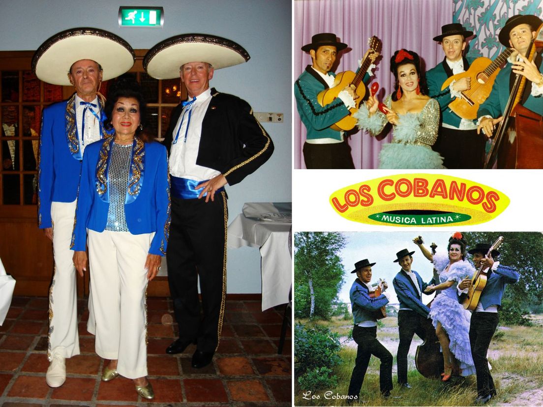 Los Cobanos als trio in 2007, en als kwartet met Frans Pattiwael (overleden in 1983).