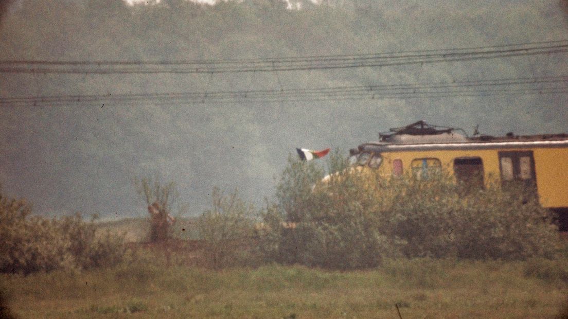 Een foto van de kaping in 1977