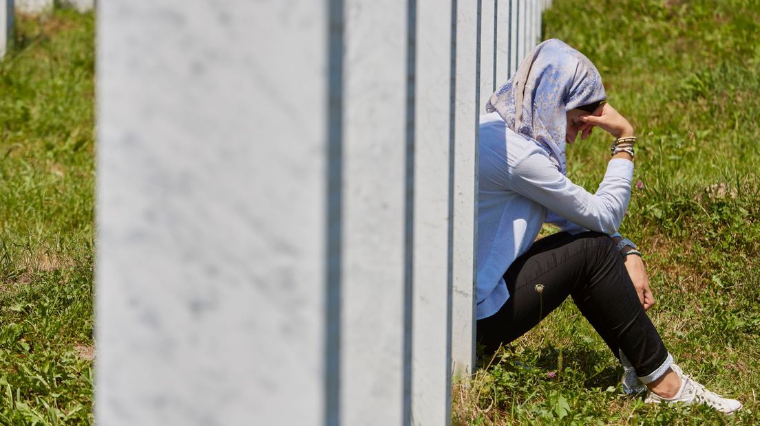 Meer dan 8000 moslimjongens- en mannen kwamen om in Srebrenica (Rechten: ANP/Pierre Crom)