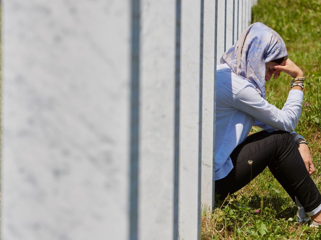 Meer dan 8000 moslimjongens- en mannen kwamen om in Srebrenica (Rechten: ANP/Pierre Crom)
