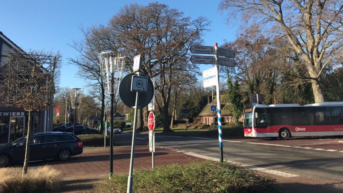 Het kruispunt in Zuidwolde (Rechten: RTV Drenthe / Hielke Meijer)