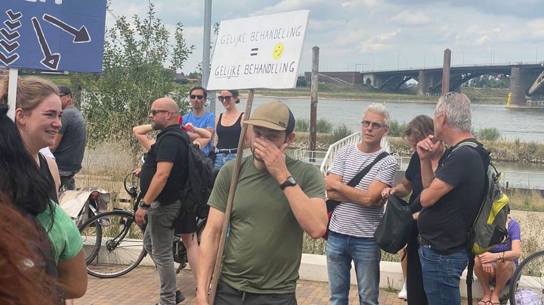Het is druk met demonstranten in Nijmegen.
