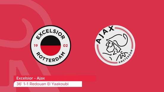 Zo klonk de 1-1 van Redouan El Yaakoubi bij Excelsior-Ajax op Radio Rijnmond