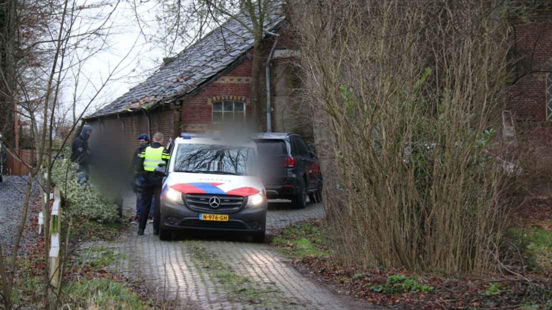 De politie is ter plaatse in Blijham