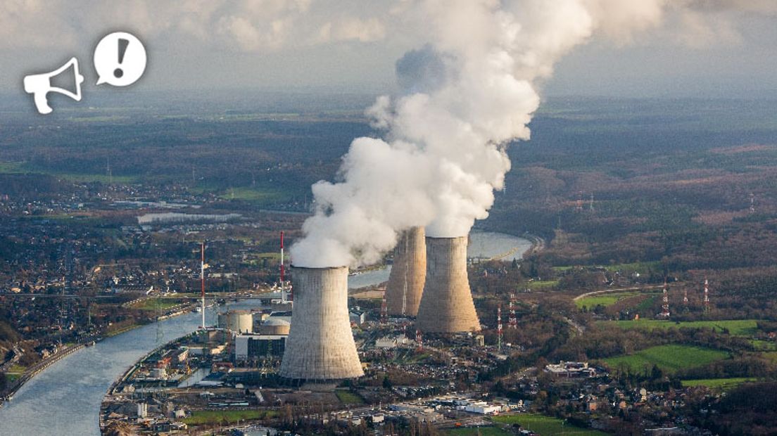 Kerncentrale Tihange in België, 40 kilometer ten zuiden van Maastricht (Rechten: ANP/Bram van de Biezen)