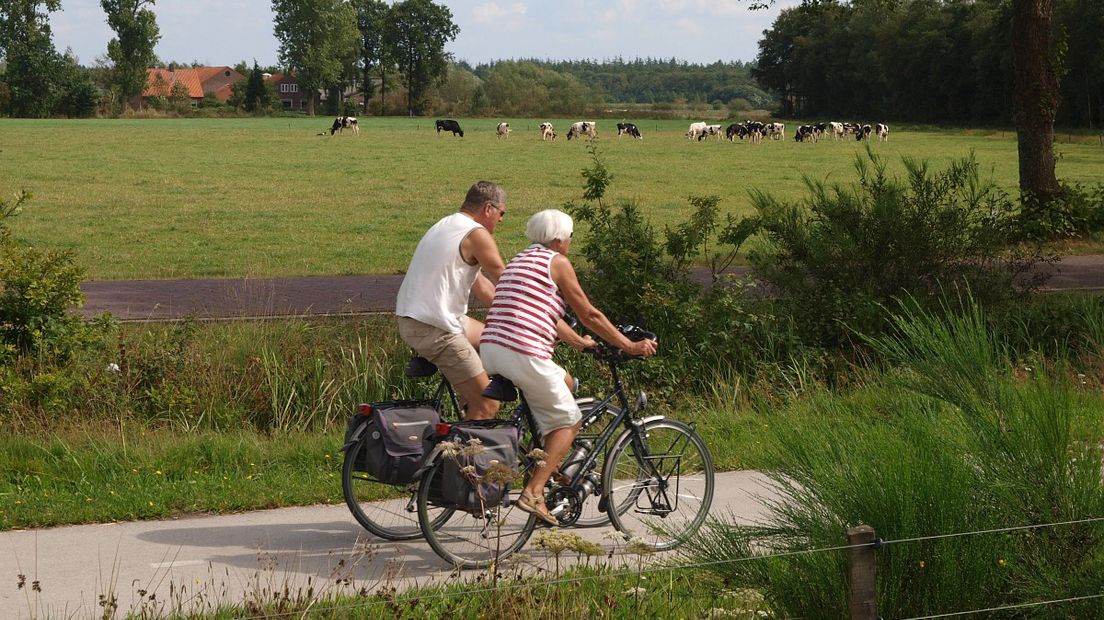 Fietsers fietsen graag in Drenthe (Rechten: Free Nature Images/Hans Dekker)