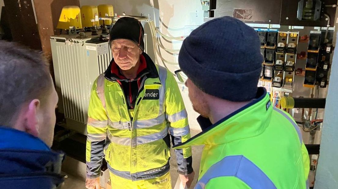 Technici van Liander aan het werk in Nijmegen