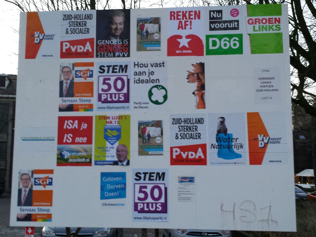 Bord verkiezingen Provinciale Staten 2015