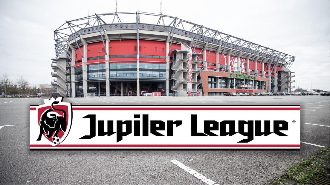 De Grolsch Veste met logo van de Jupiler League