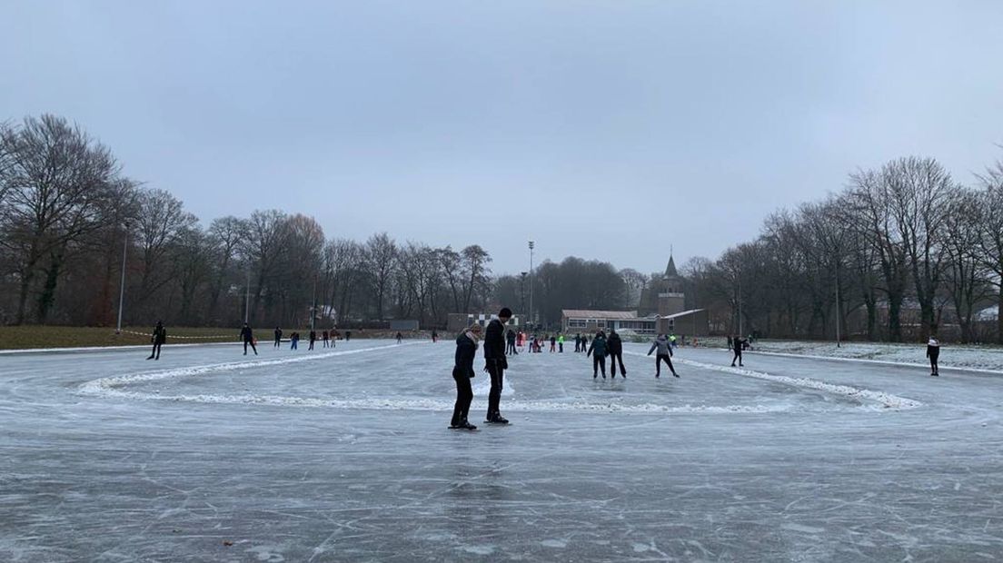 De ijsbaan in Bellingwolde