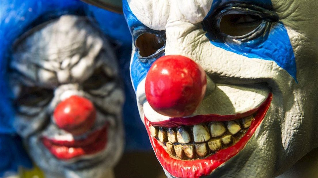 Maskers van horrorclowns