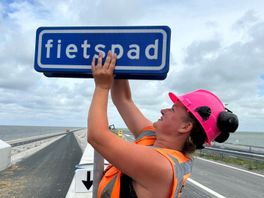 De Afsluitdijk is komend weekend weer even open voor fietsers en wandelaars