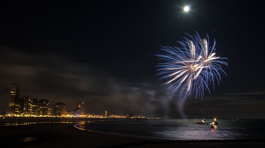 Vuurwerk tijdens de Nachtmarkt in Vlissingen