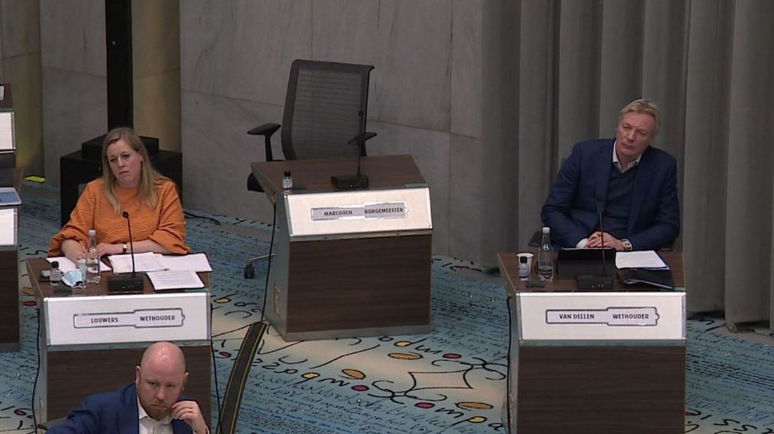 De verantwoordelijk wethouders Martien Louwers en Jan van Dellen.
