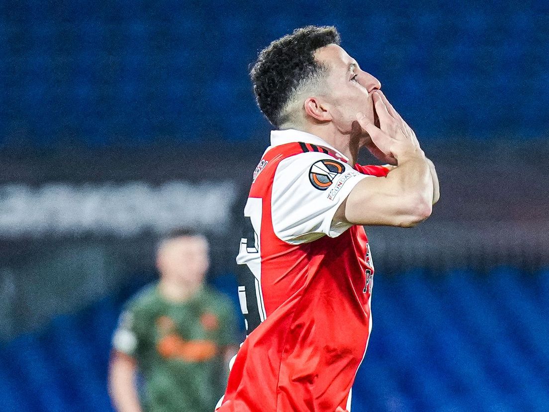 Oussama Idrissi maakte twee prachtige treffers voor Feyenoord tegen Shakhtar Donetsk
