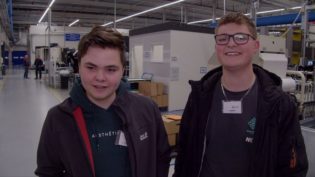Wout (l) en Ties weten al precies wat ze later willen gaan doen