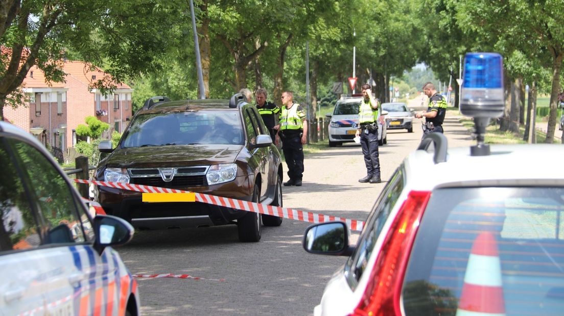 Politie is ter plaatse.