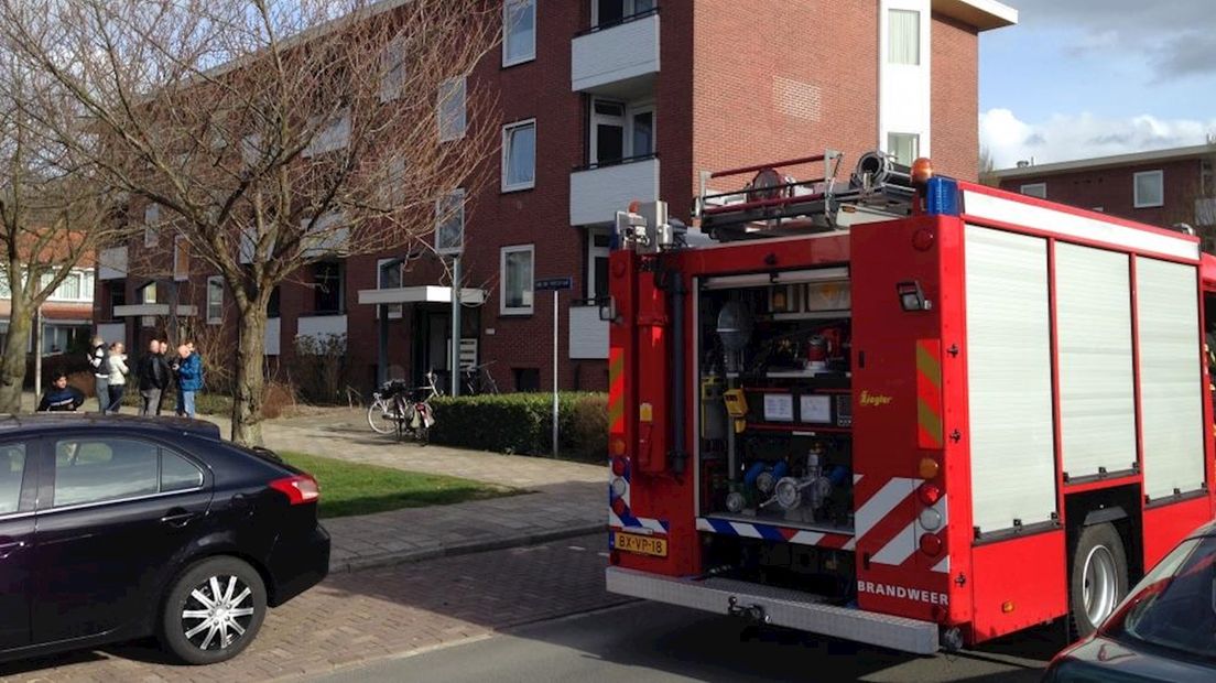 Brand op balkon van appartement snel gedoofd