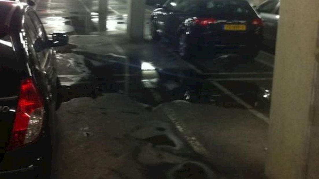 Lekkage in parkeergarage