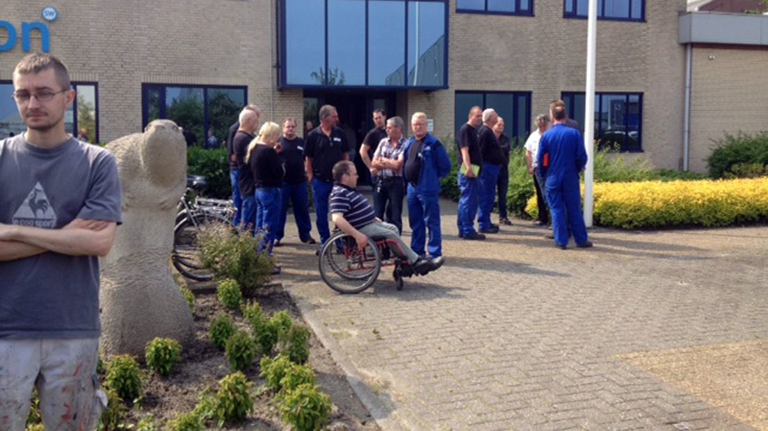 Stakende metaalwerkers van, toen nog, Synergon