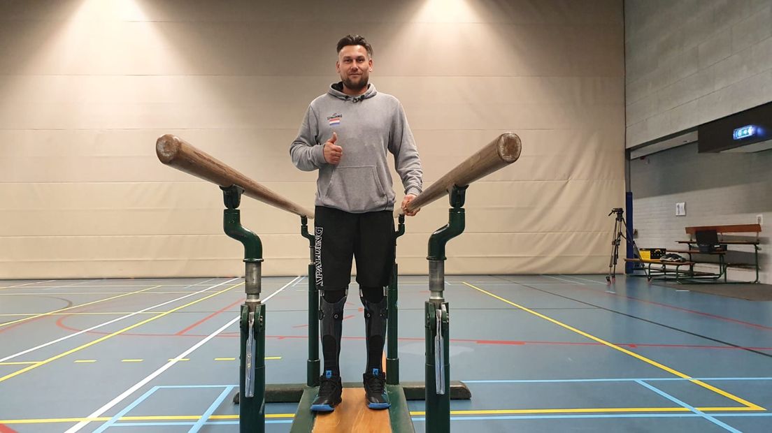 Joeri van Liere is blij dat hij weer staand met iemand kan praten
