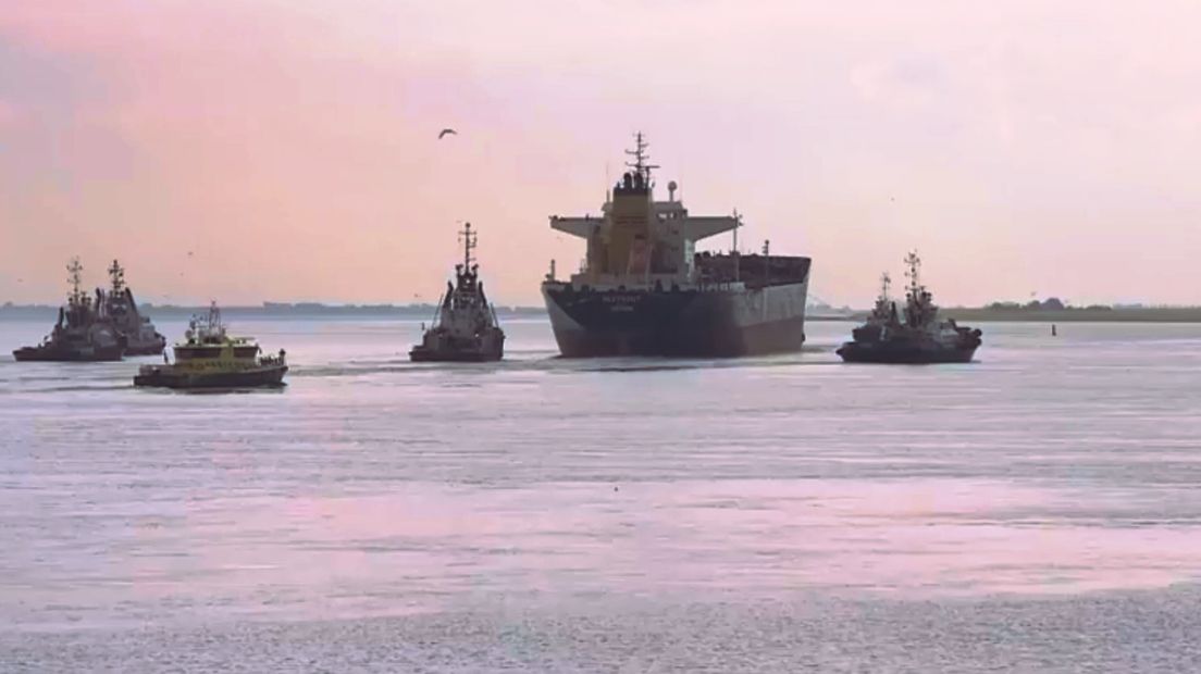 Vastgelopen schip bij Bath, de gebeurtenissen op een rij