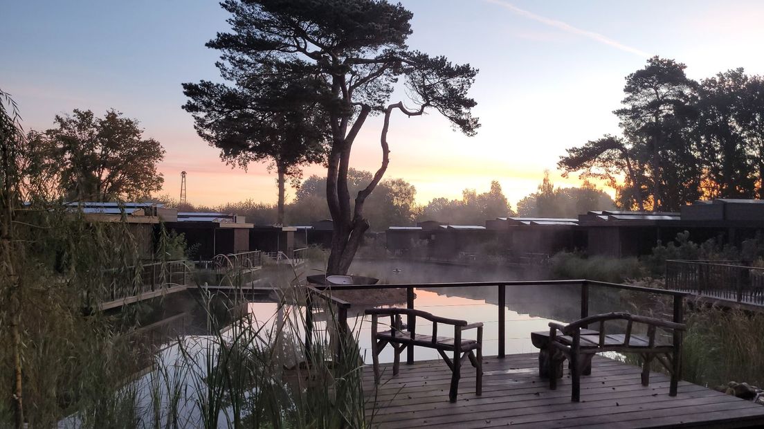 Een vakantiepark op de heuvelrug bij Rhenen.