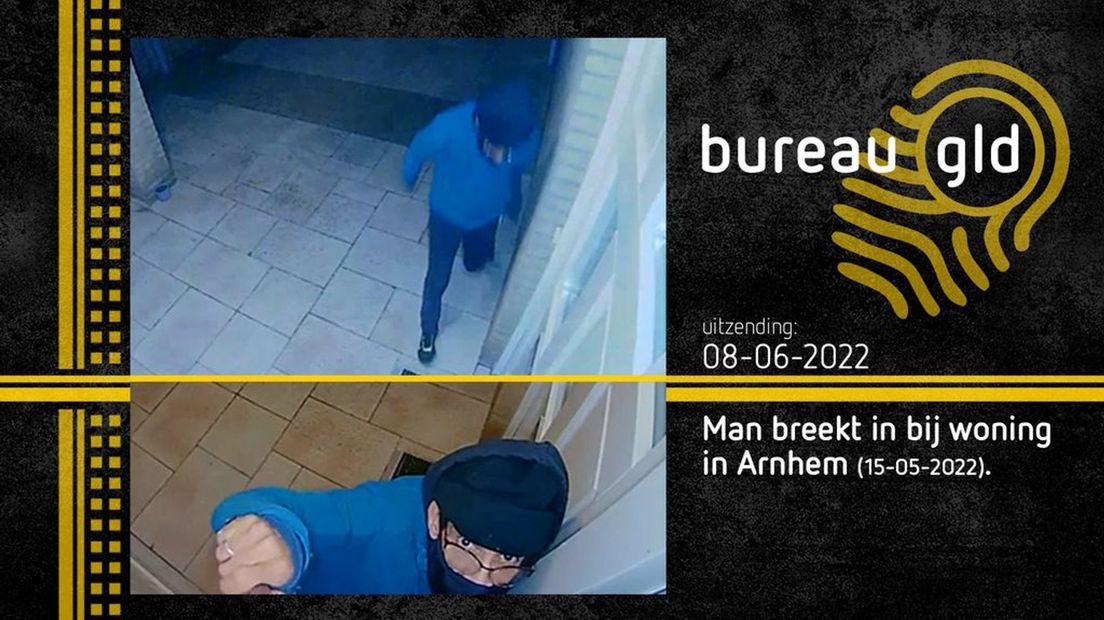 De politie in Arnhem wil graag weten wie deze inbreker is.