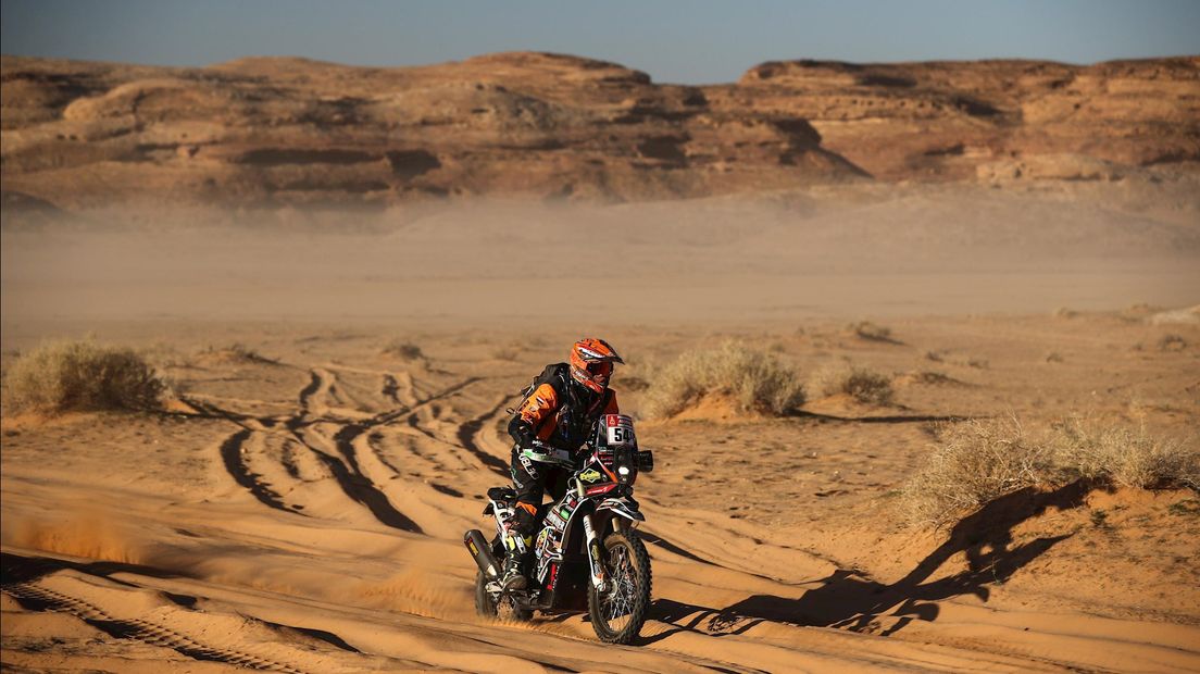 Mirjam Pol in actie tijdens Dakar