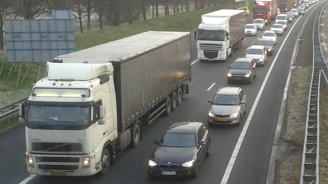 File na ongeluk A1 bij Deventer-Oost