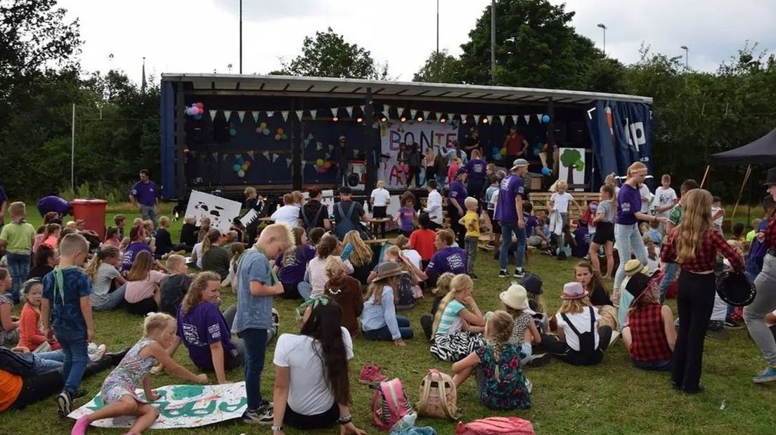 Kinderen in Eerbeek tijdens een eerdere spelweek.