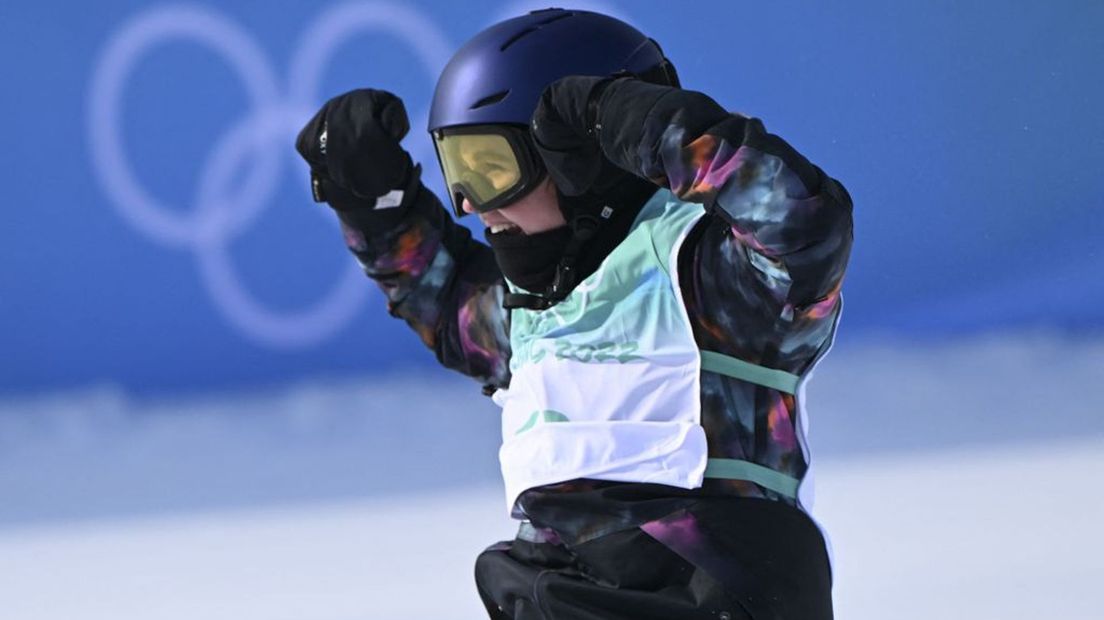 Melissa Peperkamp tijdens de Olympische Winterspelen in Beijing.