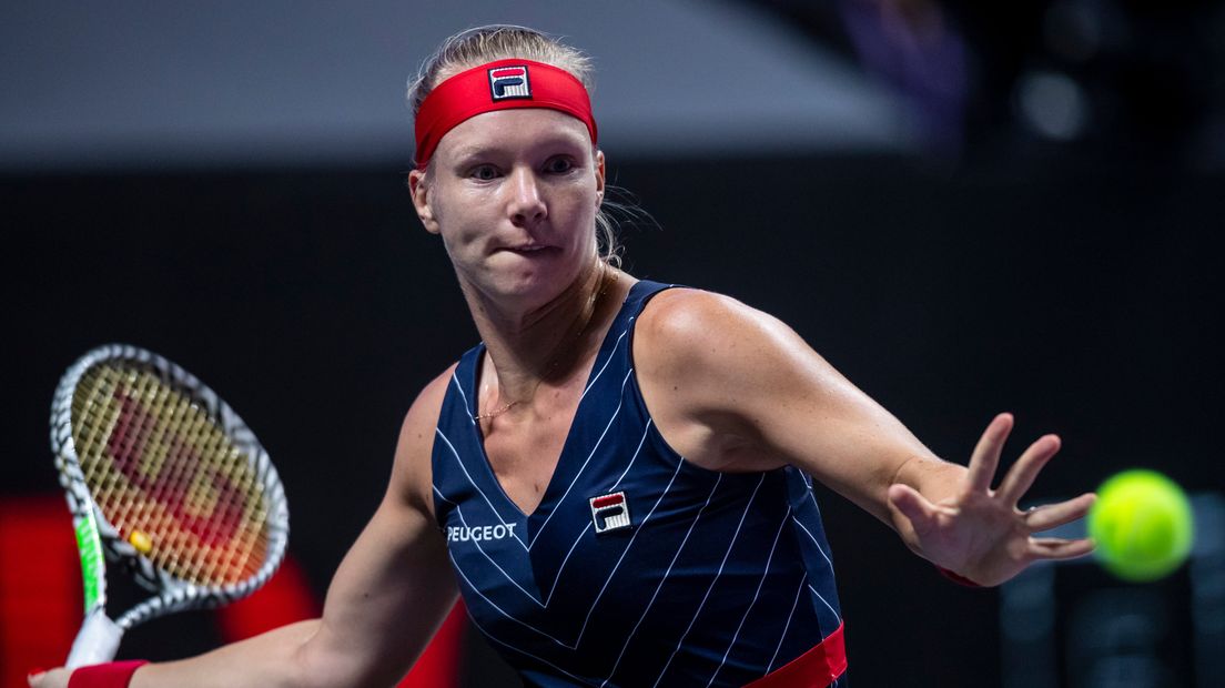 Kiki Bertens tijdens de WTA Finals 2019 in China.